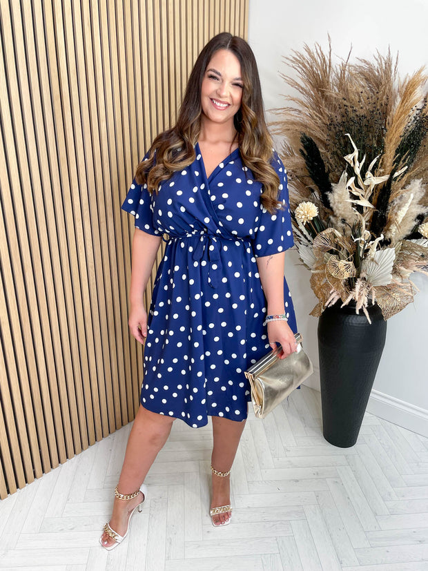 CURVE Delphine Polka Dress - 2 Colours