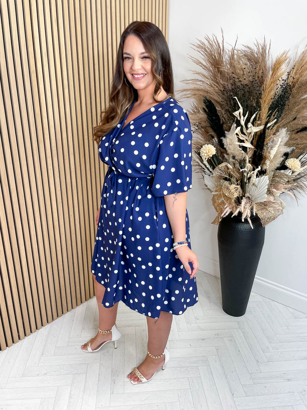 CURVE Delphine Polka Dress - 2 Colours