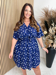 CURVE Delphine Polka Dress - 2 Colours