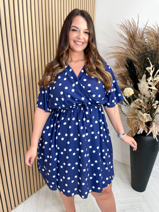 CURVE Delphine Polka Dress - 2 Colours