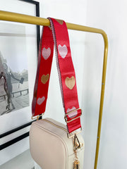 Love Heart Mix & Match Bag Strap Gold Hardware - 4 Colours