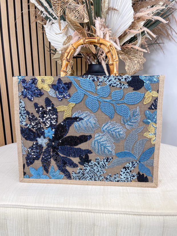 Floral Beach Bag- 2 Colours