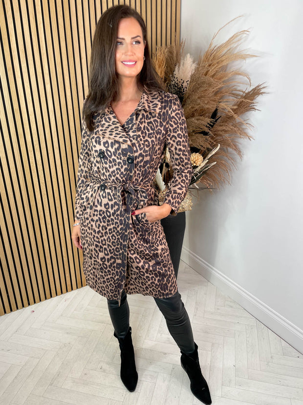 Kimmie Suede Trench Coat