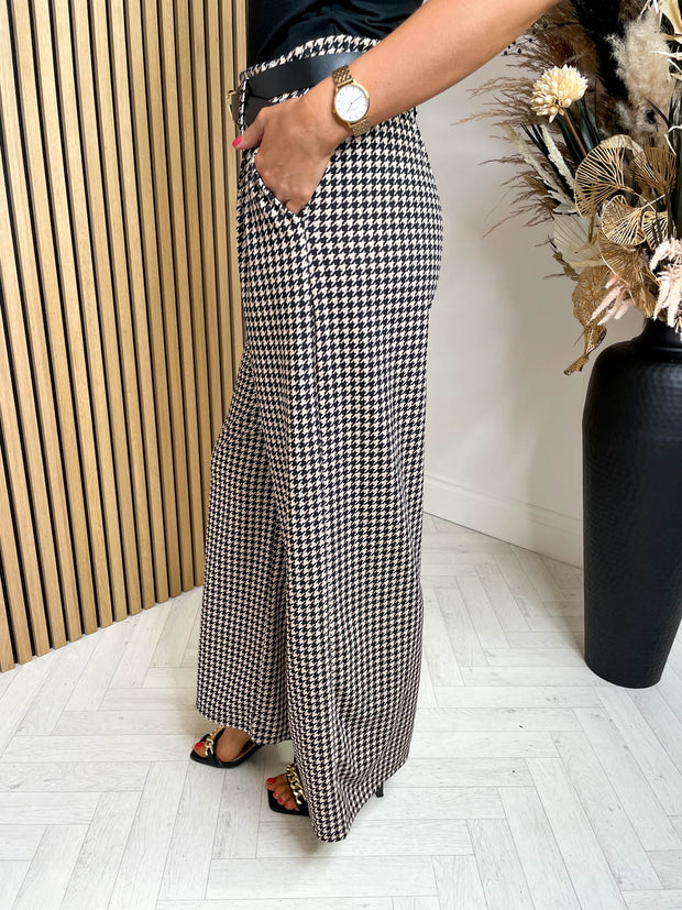 Chloe Trousers - Houndstooth