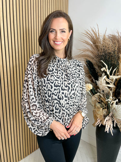 Bobbi Blouse - Leopard