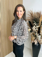Bobbi Blouse - Leopard