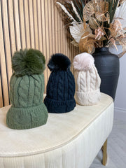 Ashlyn Knit Hat - 3 Colours