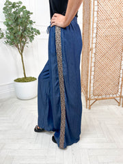 Leanne Trouser Leopard Stripe- 2 Colours