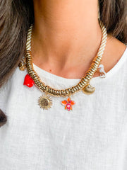Chunky gold necklace