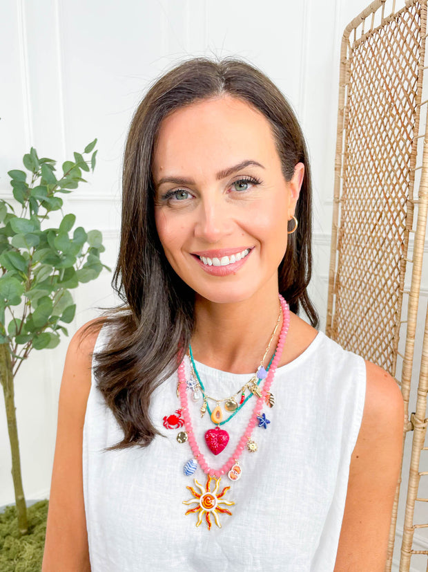 Coastal charm necklace