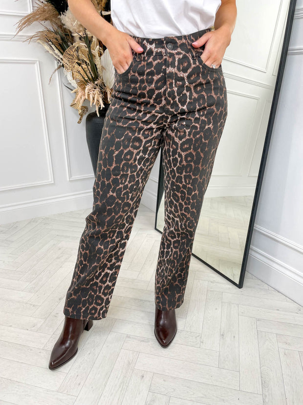 Kenna Leopard Jean