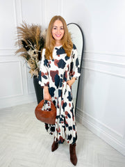 The Everyday Dress - Cow Print
