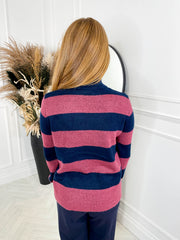 Eden Jumper - Plum Stripe