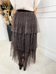 Cleo Midi Skirt - Cheetah
