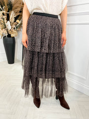 Cleo Midi Skirt - Cheetah
