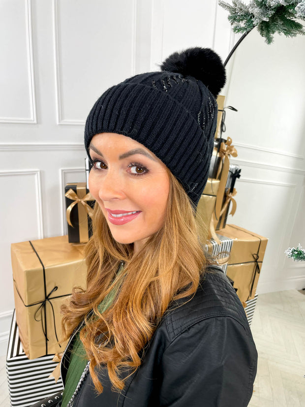 Brair Bobble Hat - Black