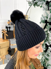 Brair Bobble Hat - Black