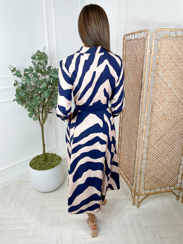 Serena Dress Zebra  - 2 Colours