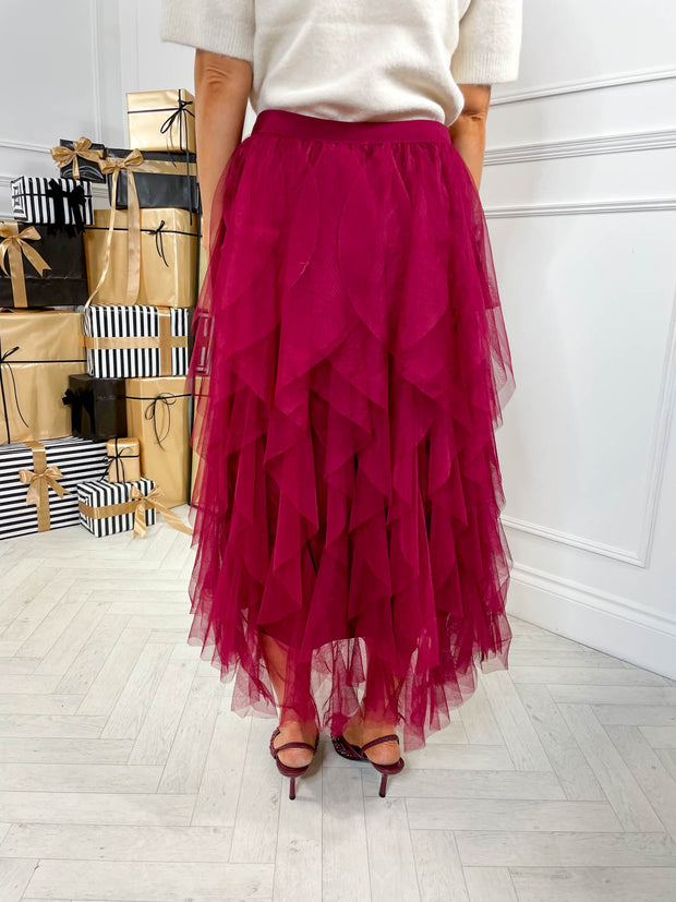 Rue Skirt - Burgundy