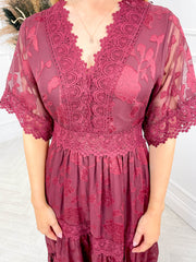 Olive Dress - Wine