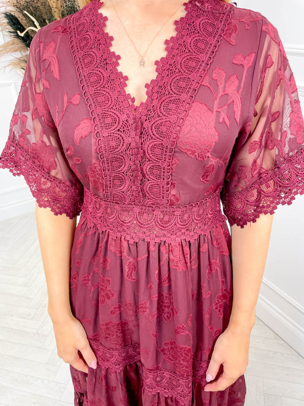 Olive Dress - Wine