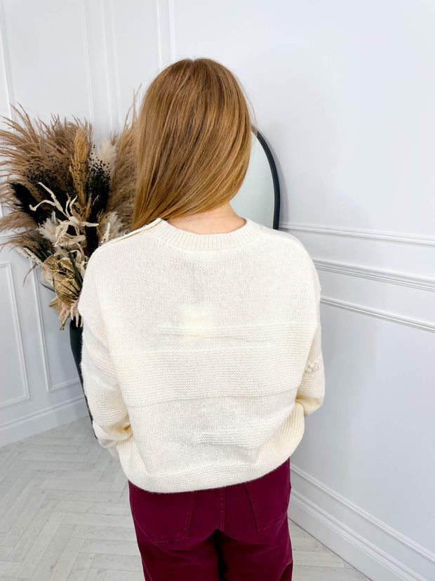 Hazel Knitted Jumper - Cream
