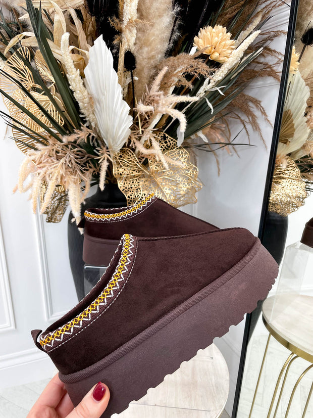 Una Platform Slide - Coffee