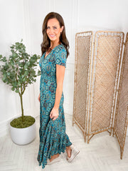 Barbara Dress - Green Paisley