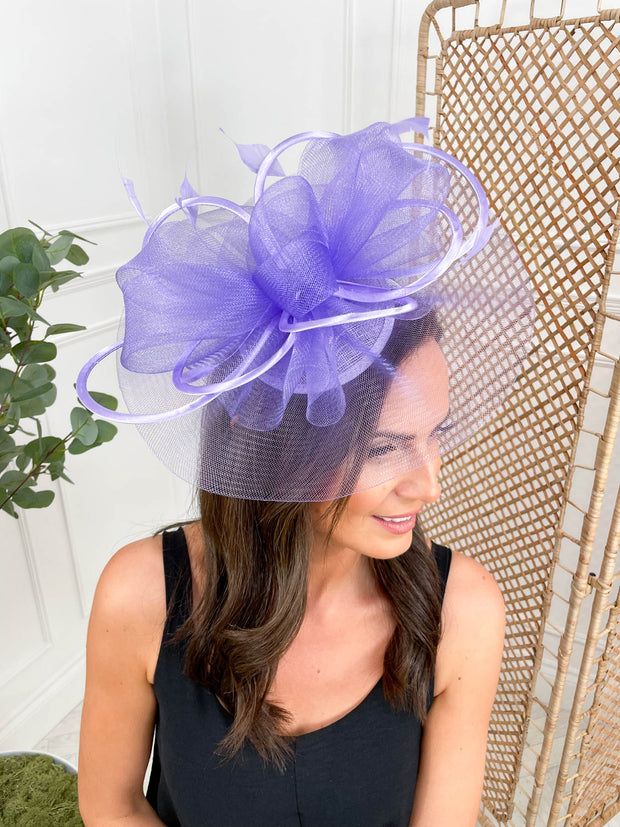 Poppy Fascinator - Lavender