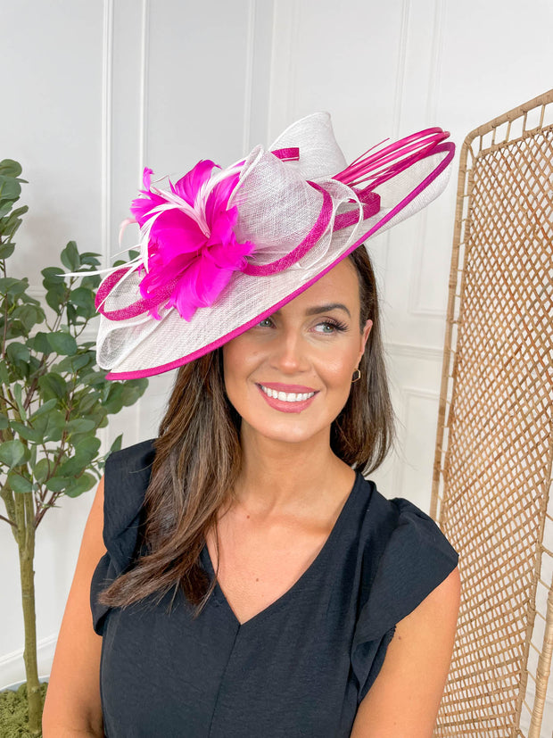 Flossie Fascinator - Fuchsia