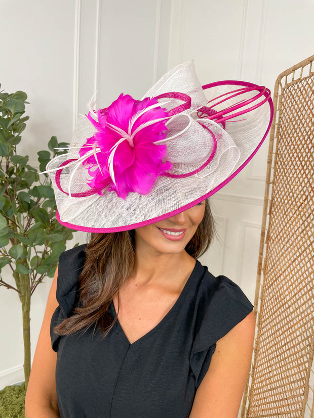 Flossie Fascinator - Fuchsia
