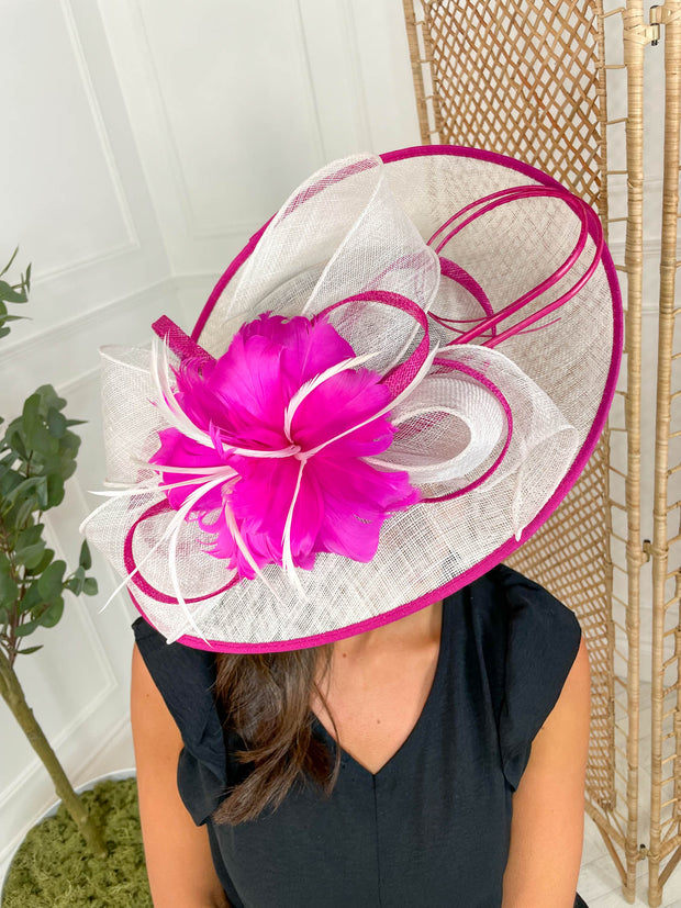 Flossie Fascinator - Fuchsia
