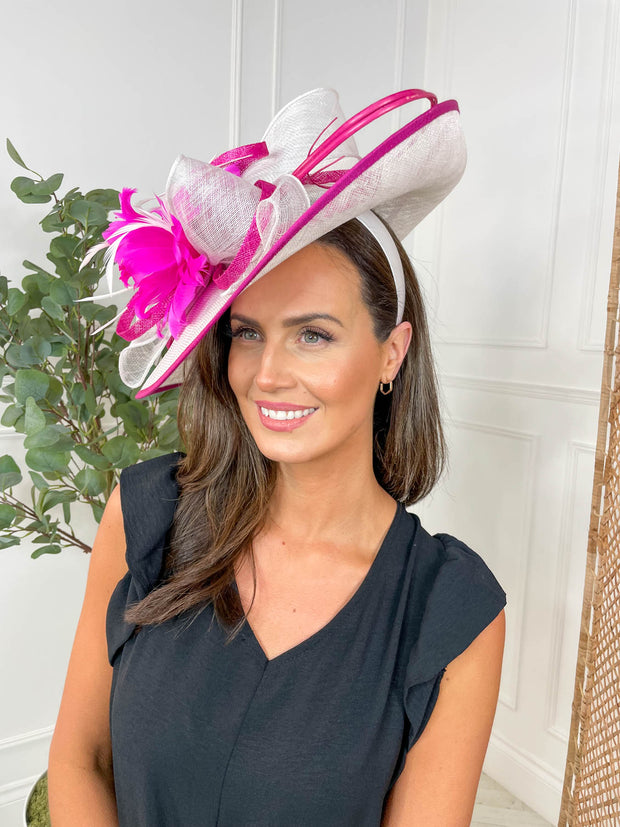 Flossie Fascinator - Fuchsia