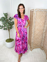 Tiara Dress - Pink Floral