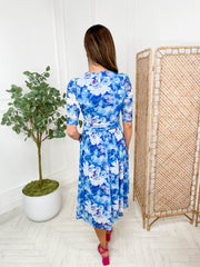 Nina Dress - Blue Floral