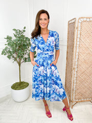 Nina Dress - Blue Floral