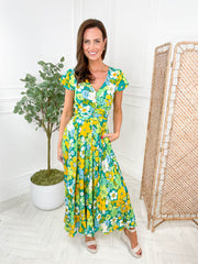 Tiara Dress - Green Floral