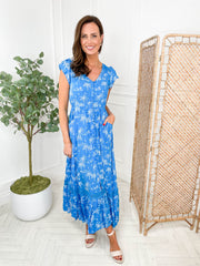 Micha Dress - Blue Tropical