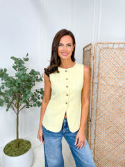 Samera Waistcoat - Yellow