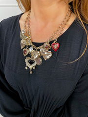 Clarette Charm Necklace - Gold