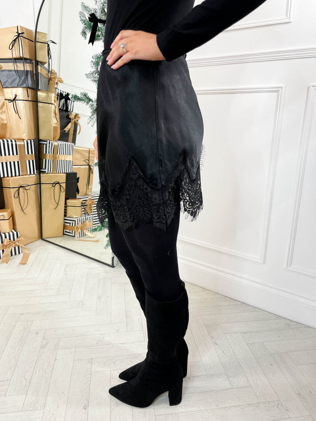 Francesca Satin Mini Skirt