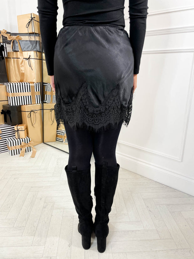 Francesca Satin Mini Skirt