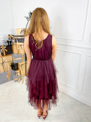 Tatum Dress - Burgundy