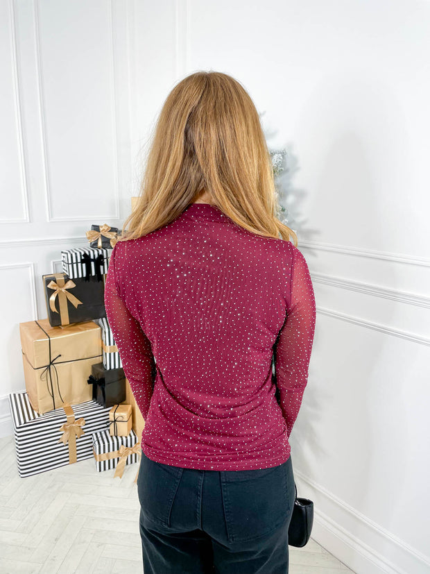 Constance Top - Burgundy