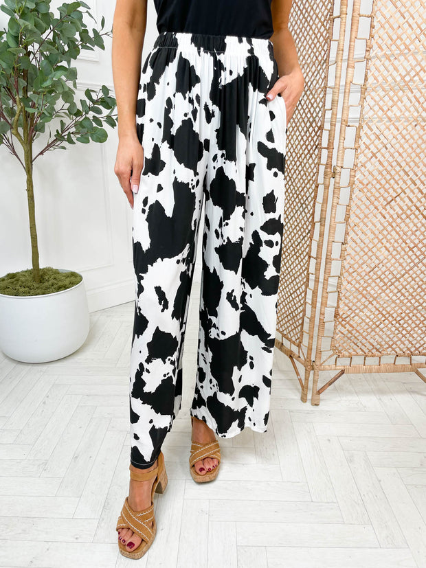 Clarabelle Trouser - Cow Print