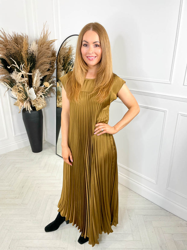 The Satin Everyday Dress - Bronze