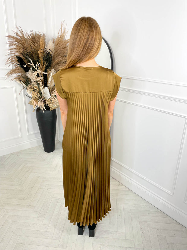 The Satin Everyday Dress - Bronze