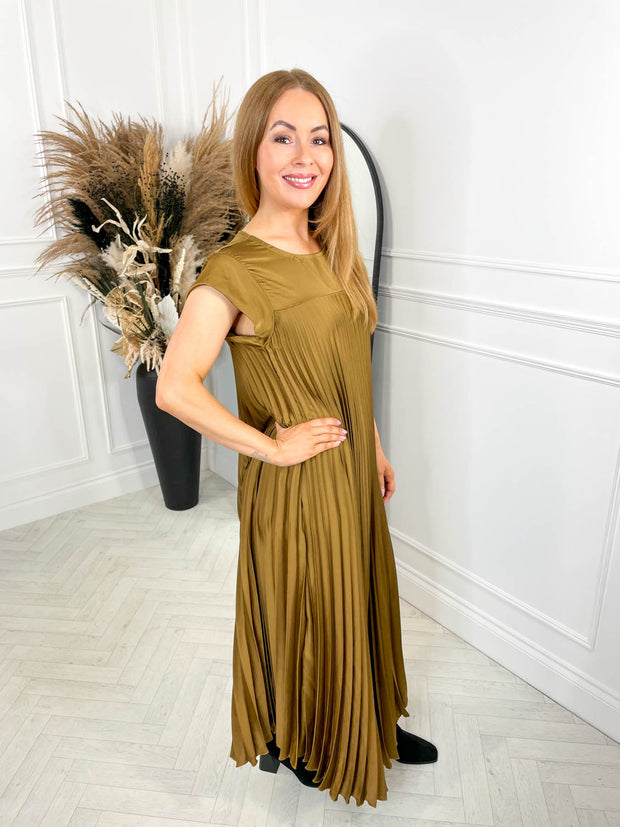 The Satin Everyday Dress - Bronze