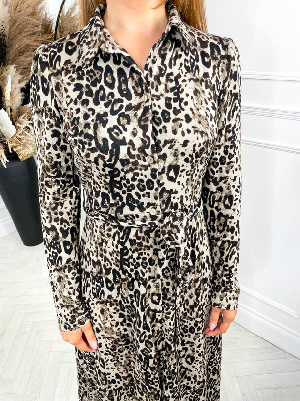 Remi Shirt Dress - Leopard