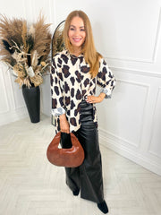 Abigail Shirt - Cow Print